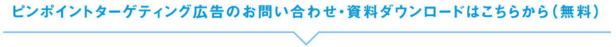 ピンポイントターゲティング広告のお問い合わせ・資料ダウンロードはこちらから（無料）